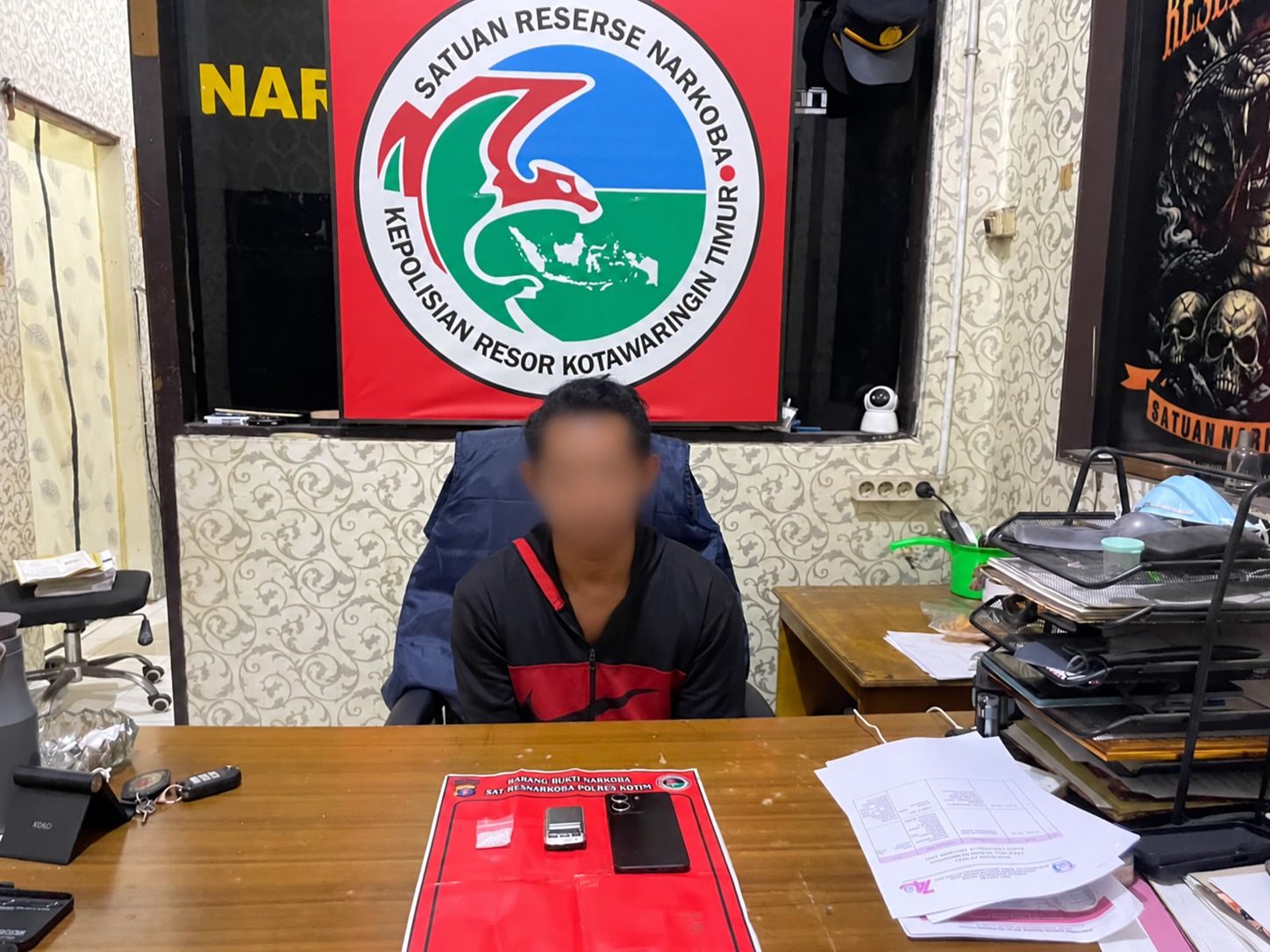 Satresnarkoba Polres Kotim Bekuk Pria Paruh Baya Terkait Peredaran Sabu Seberat 4,82 Gram