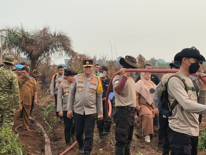 Dandim 1015/Sampit Hadiri Kunjungan Kapolda Kalteng Meninjau Pembahasan di Kab. Kotim