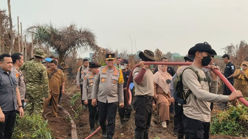 Dandim 1015/Sampit Hadiri Kunjungan Kapolda Kalteng Meninjau Pembahasan di Kab. Kotim