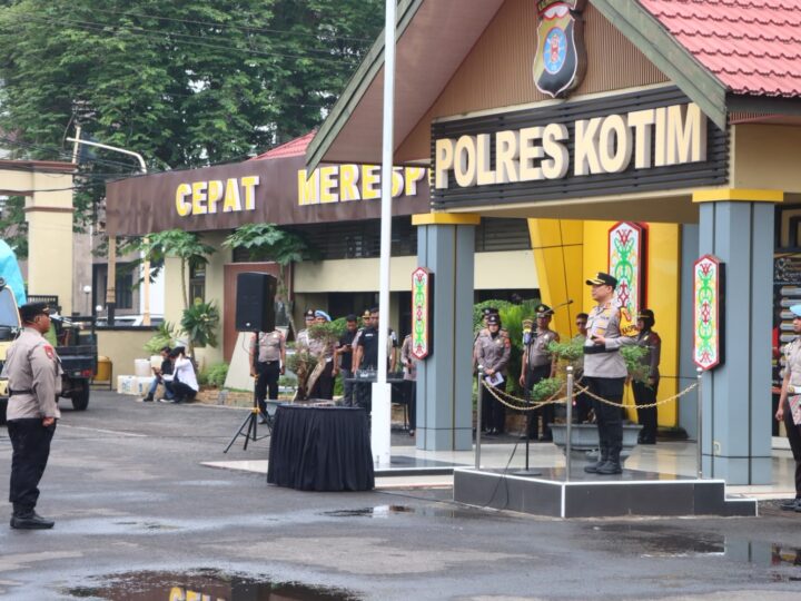 Rotasi Jabatan, Polres Kotim Gelar Upacara Pelantikan Wakapolres dan Kasihumas, Serta Serah Terima Jabatan Kapolsek Jajaran