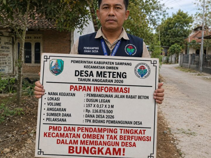 Diduga Tak Sesuai Spesifikasi Proyek Rabat Beton Desa Meteng Tuai Sorotan Kasi PMD Omben Bungkam Saat Di Konfirmasi