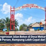 Proyek Pengerasan Jalan Beton di Desa Mekar Jaya Kotim Tembus 98 Persen, Rampung Lebih Cepat dari Target