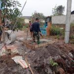 Satgas TMMD Kodim 1016/Plk Bangun Pondasi Tandon Air untuk Menunjang Fasilitas MCK Warga
