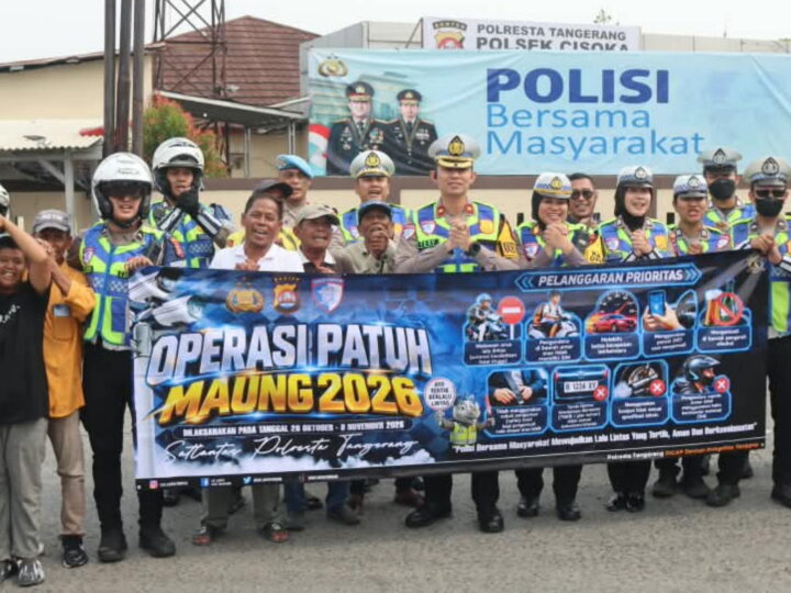 Hari Keempat Operasi Patuh Maung 2026, Polresta Tangerang Imbau Pengendara Utamakan Keselamatan