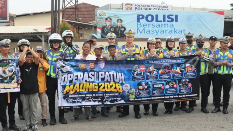 Hari Keempat Operasi Patuh Maung 2026, Polresta Tangerang Imbau Pengendara Utamakan Keselamatan