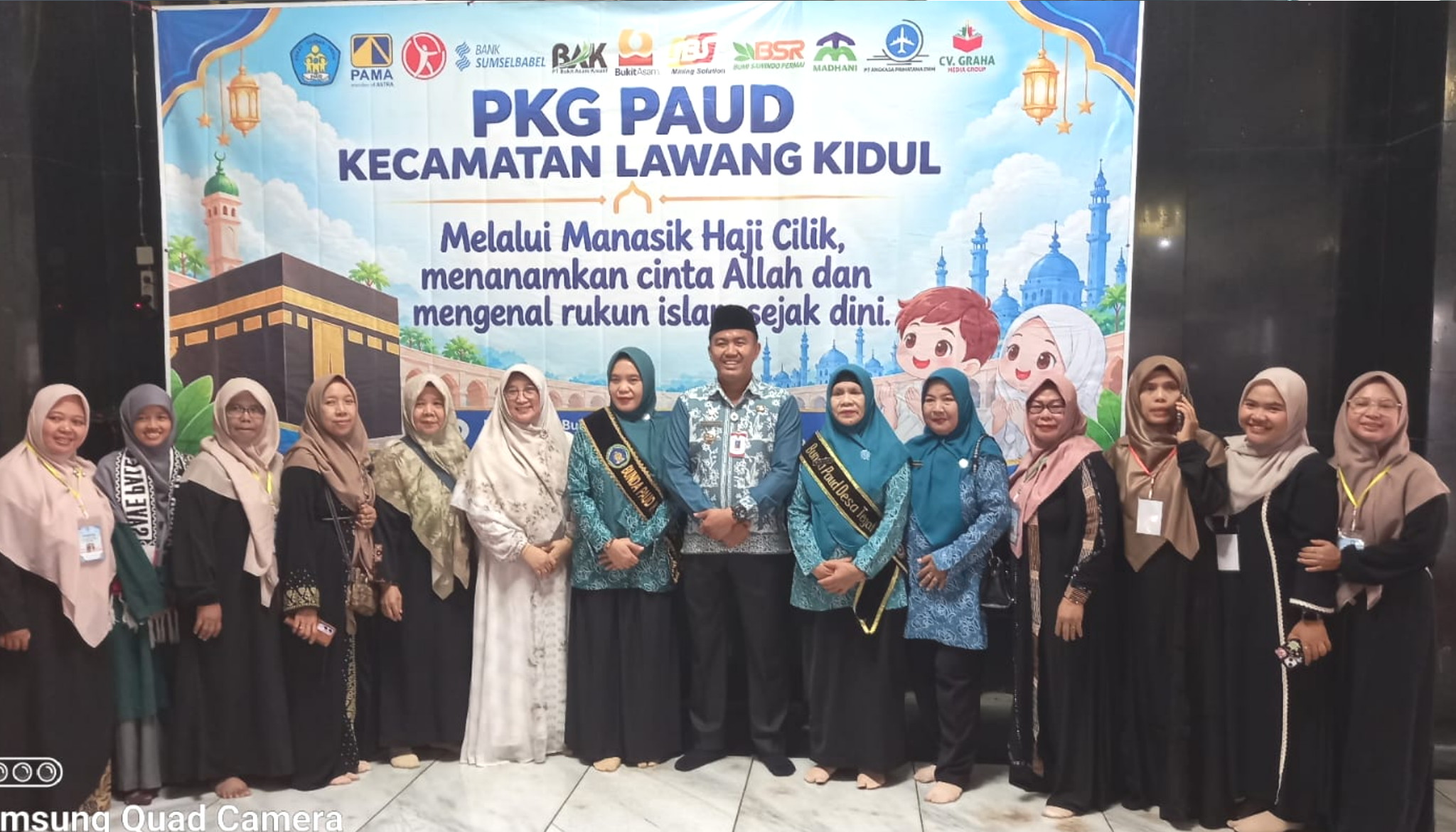 PKG PAUD Kecamatan Lawang Kidul Gelar Manasik Haji Cilik di Masjid Jamik PTBA Tanjungenim