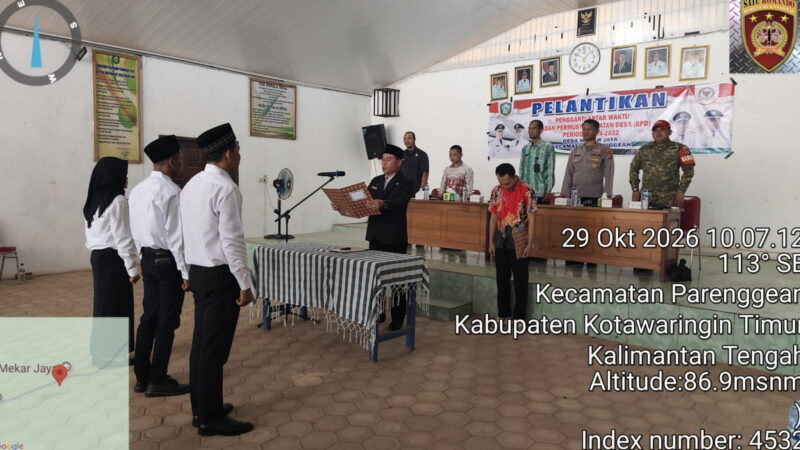 Tiga Anggota BPD Mekar Jaya Resmi Dilantik PAW Periode 2024–2032