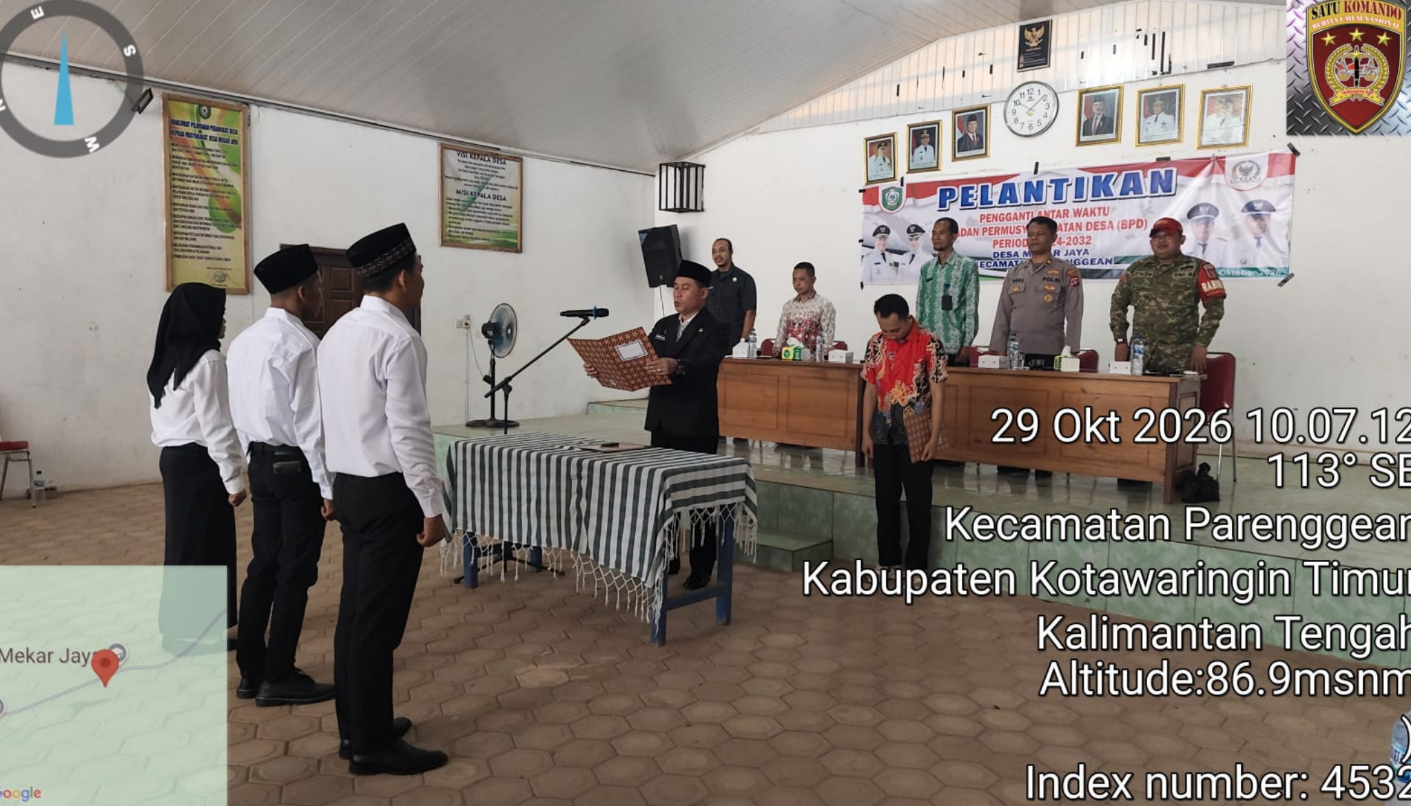 Tiga Anggota BPD Mekar Jaya Resmi Dilantik PAW Periode 2024–2032