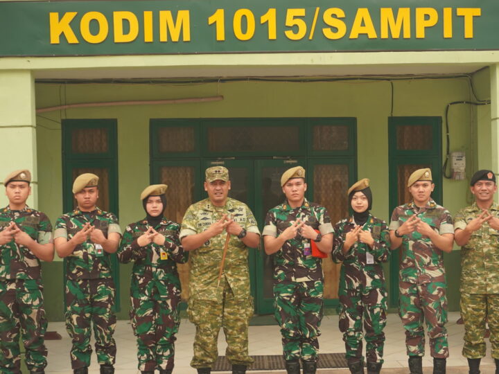 Dandim 1015/Sampit Terima Kunjungan Silaturahmi Kadet Mahasiswa Unhan RI