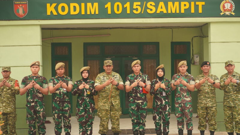 Dandim 1015/Sampit Terima Kunjungan Silaturahmi Kadet Mahasiswa Unhan RI