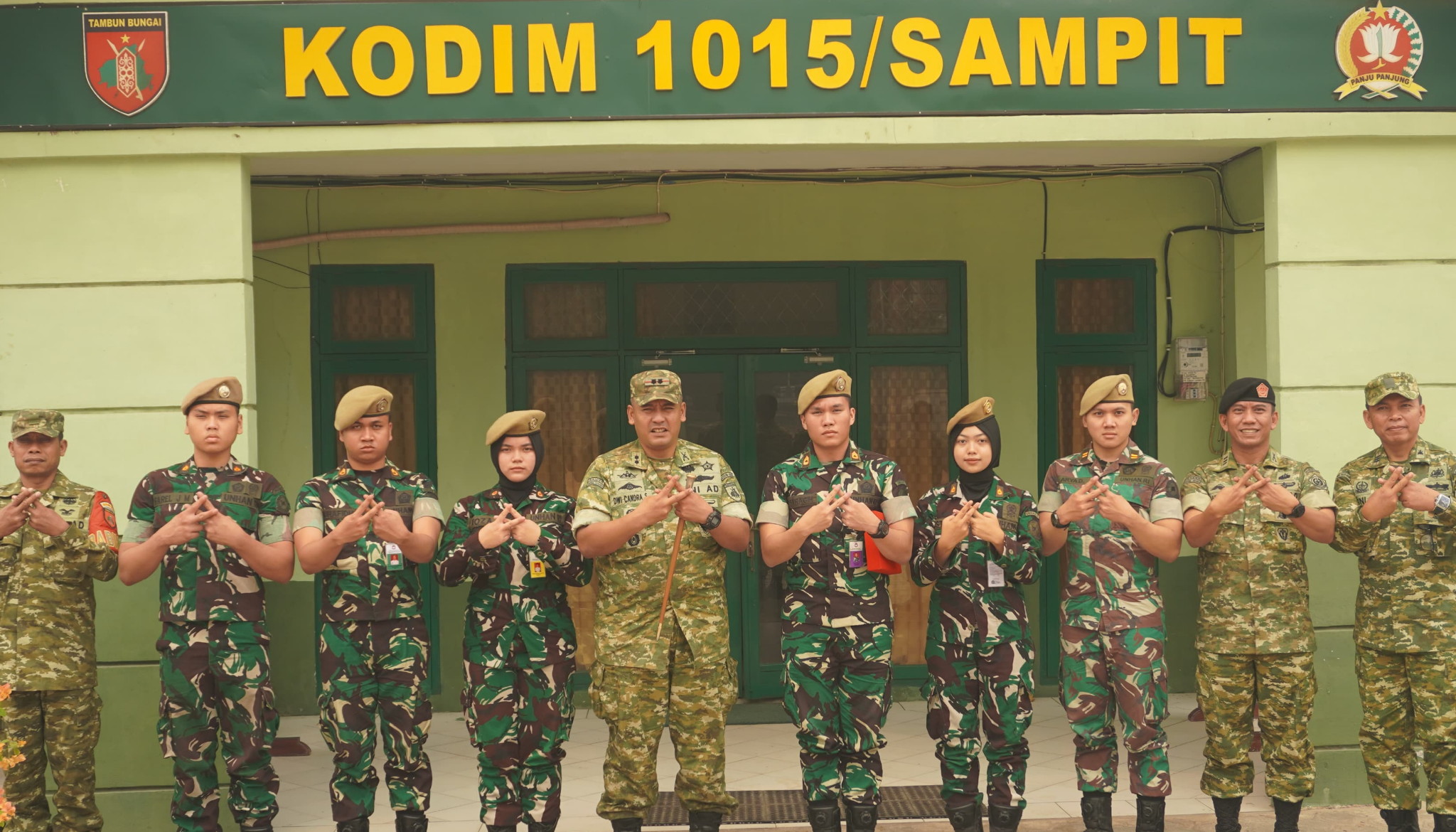 Dandim 1015/Sampit Terima Kunjungan Silaturahmi Kadet Mahasiswa Unhan RI