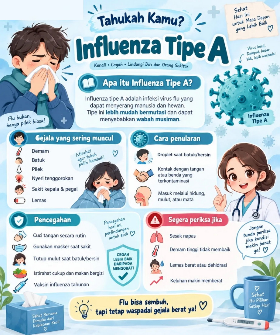 Waspadai Virus Influenza Tipe A, Dinkes Pacitan Perlu Perkuat Edukasi dan Pencegahan di Masyarakat