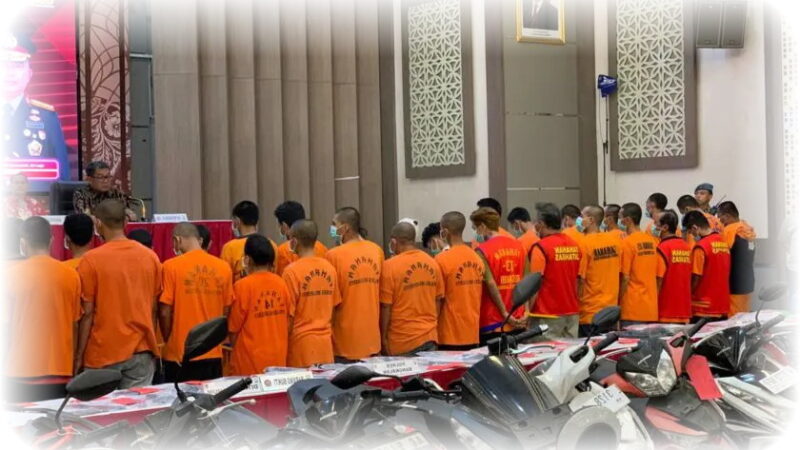 Dalam Waktu 12 Hari Penindakan, Polda Jatim Amankan 1.212 Orang Terkait Kasus Curas-Curanmor