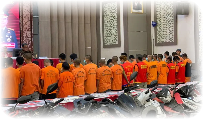 Dalam Waktu 12 Hari Penindakan, Polda Jatim Amankan 1.212 Orang Terkait Kasus Curas-Curanmor