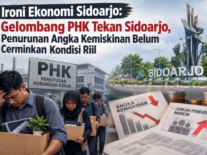 Ironi Ekonomi Sidoarjo: Gelombang PHK Tekan Sidoarjo, Penurunan Angka Kemiskinan Belum Cerminkan Kondisi Riil