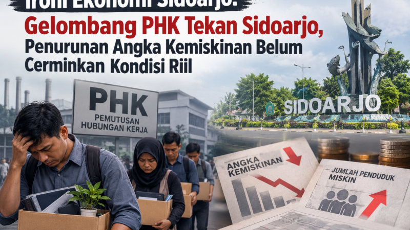 Ironi Ekonomi Sidoarjo: Gelombang PHK Tekan Sidoarjo, Penurunan Angka Kemiskinan Belum Cerminkan Kondisi Riil