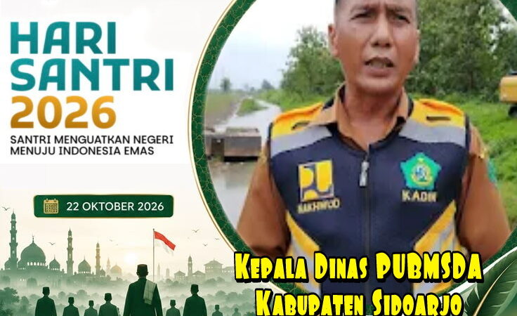 Segenap Keluarga Besar Dinas Pekerjaan Umum, Bina Marga dan Sumber Daya Air Kabupaten Sidoarjo Mengucapkan Hari Santri Nasional 2026